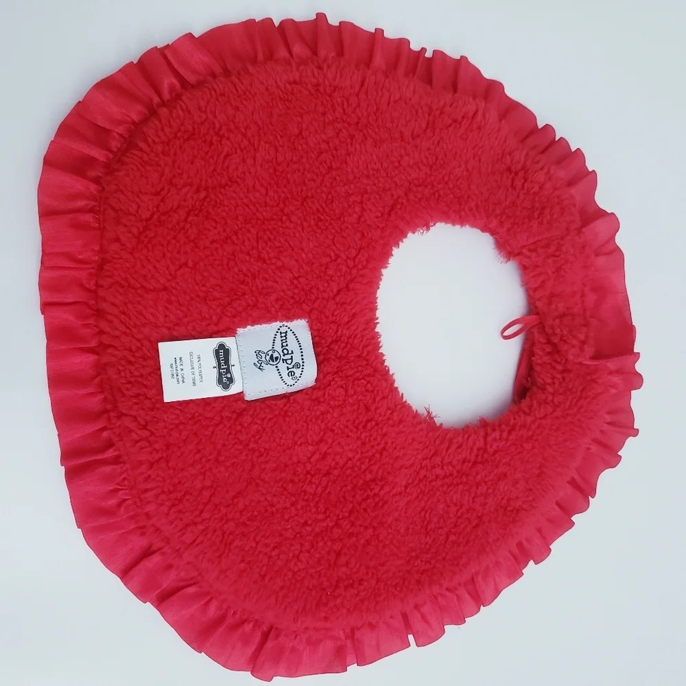Mud Pie Mesh Rose Cluster Baby Bib